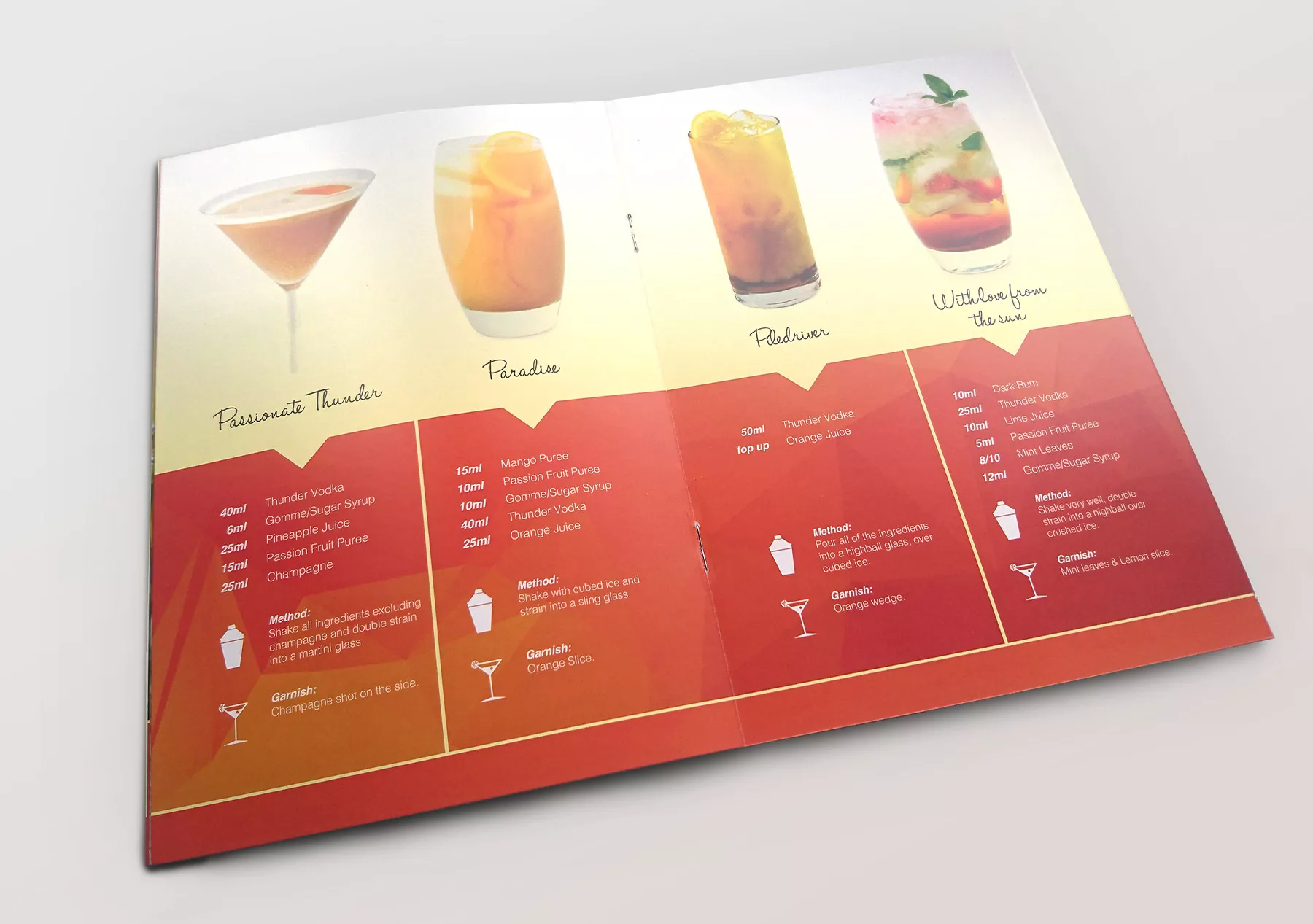 cocktail booklet designer