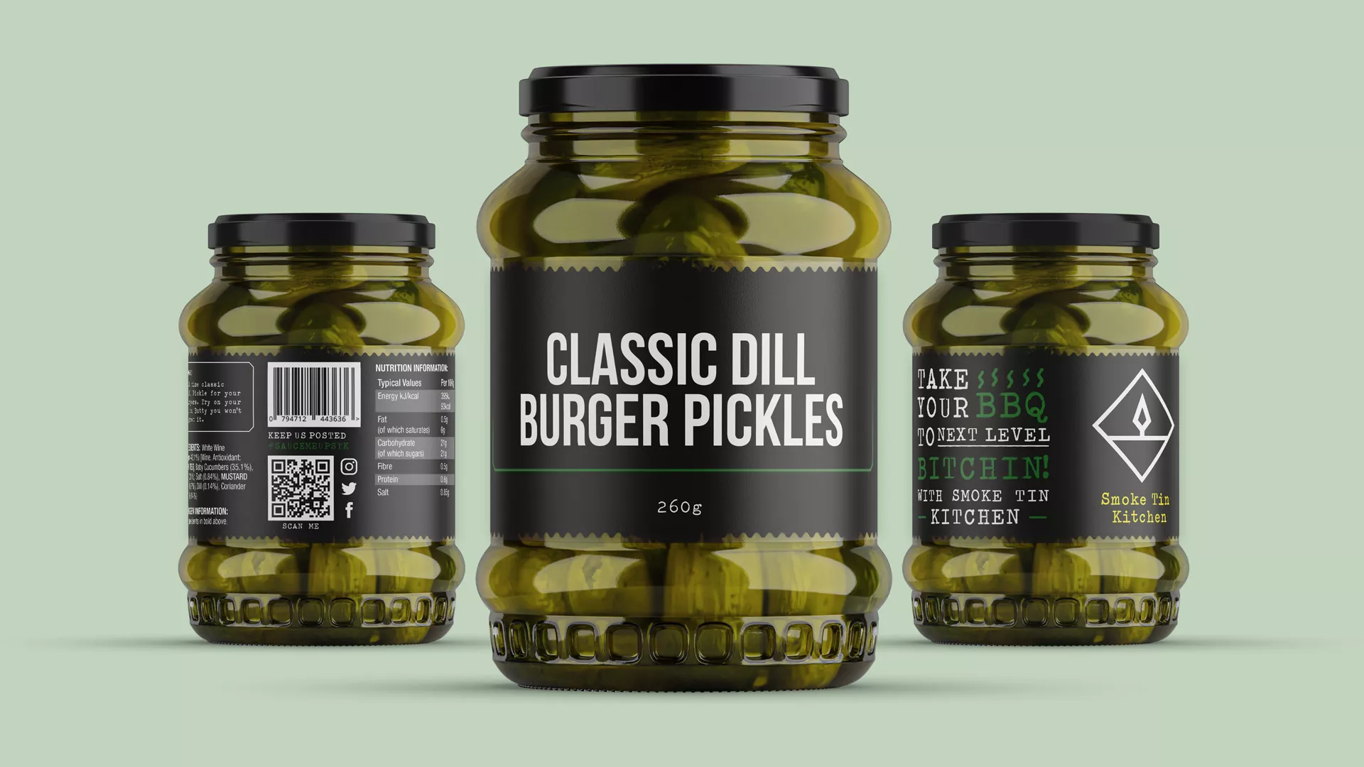 pickle jar label design